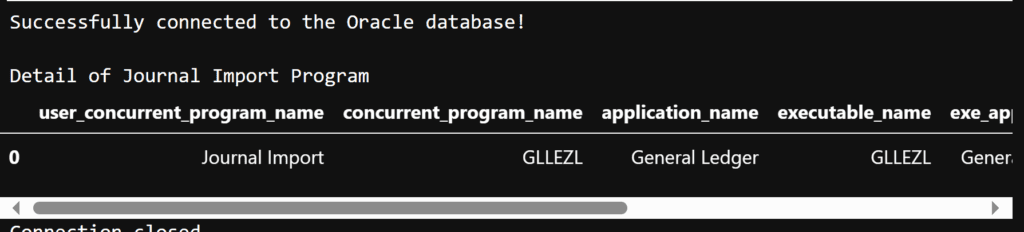 Connect Oracle Apps R12 from Python using oracledb and SQLAlchemy