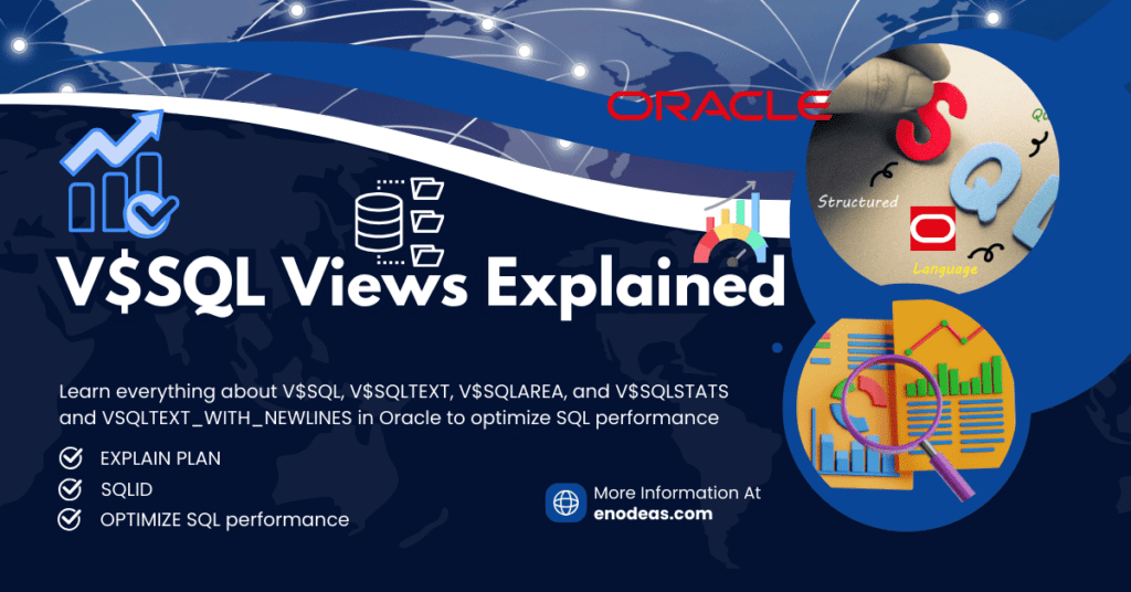 V$SQL, V$SQLTEXT, V$SQLAREA, and V$SQLSTATS and VSQLTEXT_WITH_NEWLINES in Oracle to optimize SQL performance