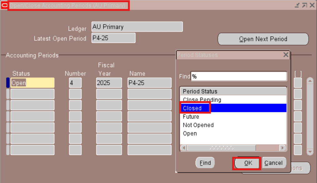 Close AR Period in Oracle Apps R12