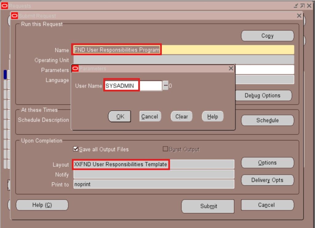 bi publisher concurrent program submit request in oracle apps r12