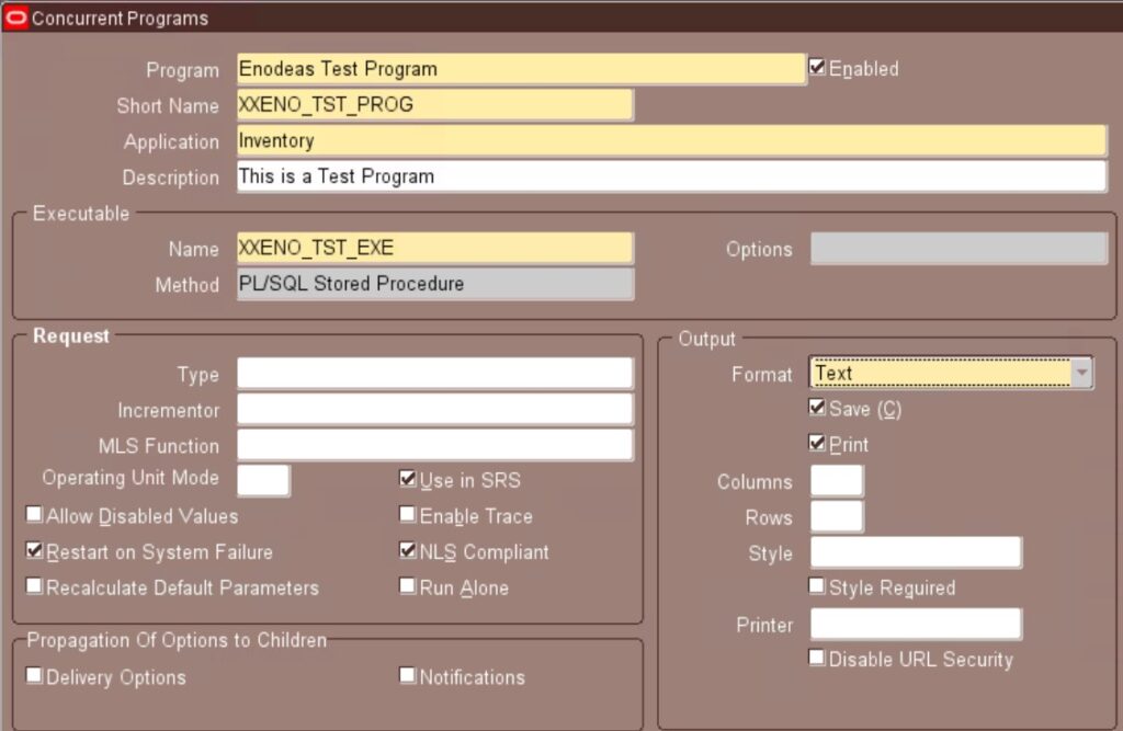 Create Concurrent Program in oracle apps r12