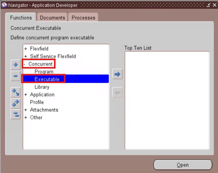 concurrent program executable navigation