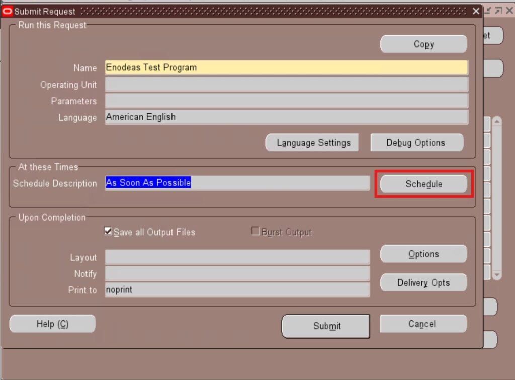 Schedule a Concurrent Program in Oracle Apps R12