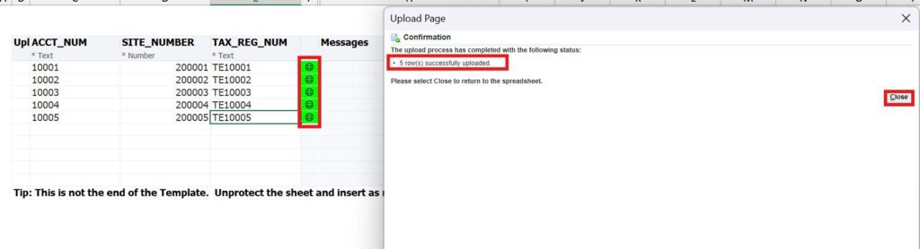 Upload data into Oracle apps using web adi