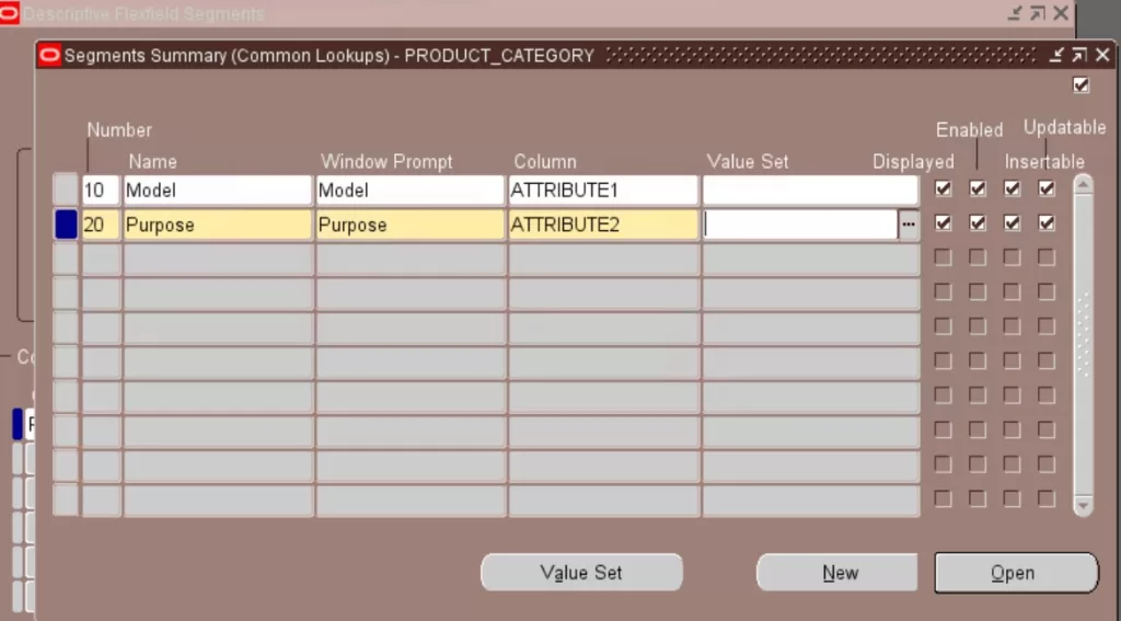 DFF Add Segments in Oracle Apps