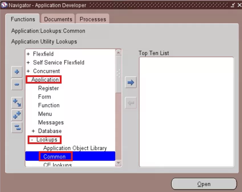 Lookups Navigation Oracle apps